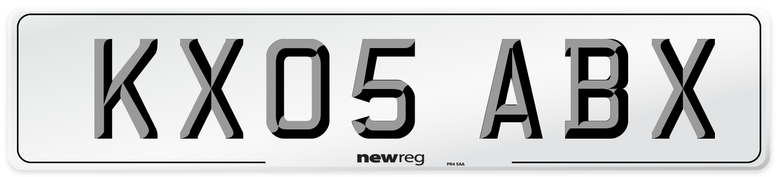 KX05 ABX Number Plate from New Reg